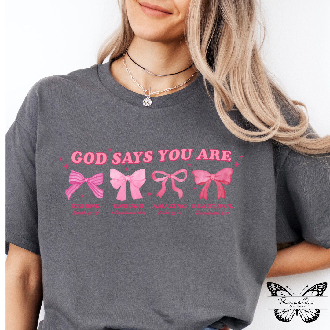 Coquette Style God Says – Press On Creations